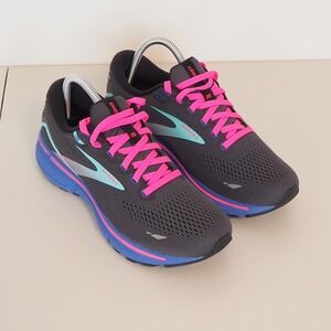 Brooks Ghost 15 Women's Running Shoes Size 8 Gray Pink Sneakers Comfort Athletic